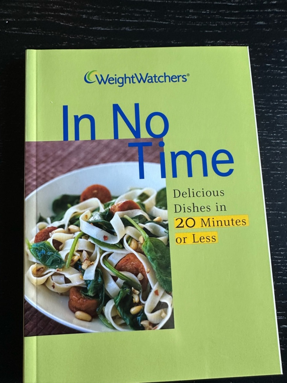 Weight Watchers In No Time Cookbook - Lime Green and Blue Cover